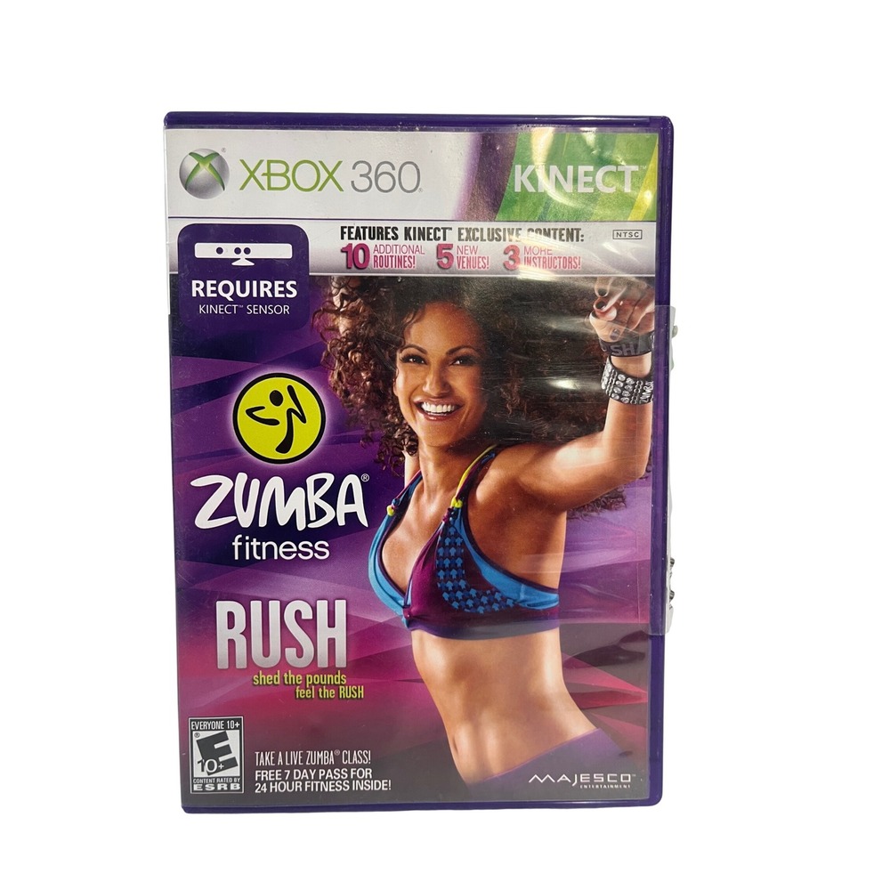 Zumba Fitness Rush Xbox 360 Kinect Game Majesco NTSC Exercise Dance Workout 2012